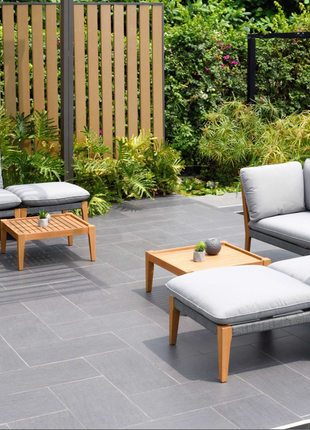 International Home Miami Amazonia Malmo 8 Piece Wood Outdoor Patio Lounge Set, Light Gray (Copy)