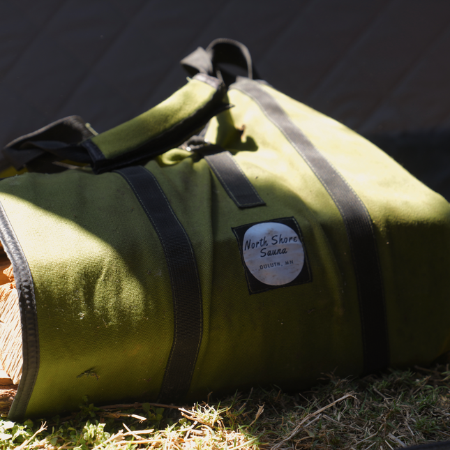 North Shore Sauna Firewood Carrying Bag