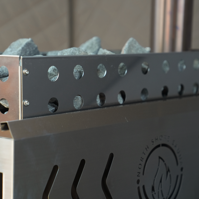 North Shore Sauna High-Quality Sauna Stove Rock Basket – Maximize Steam and Relaxation