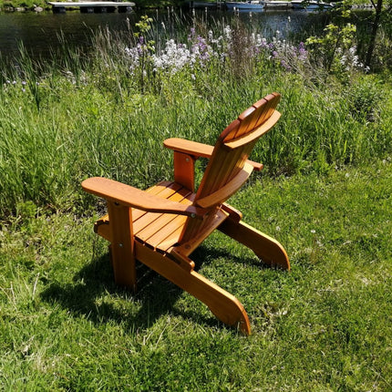 Best Adirondack Chair Co. Solid Wood Royal Upright Folding Adirondack Chair