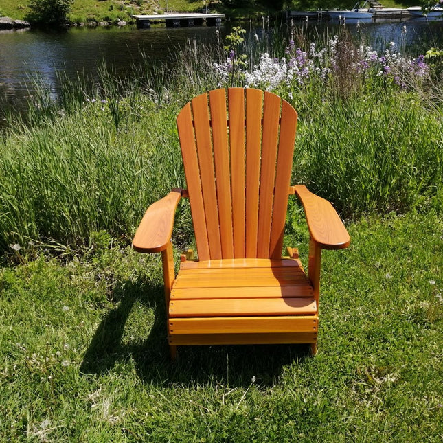 Best Adirondack Chair Co. Solid Wood Royal Upright Folding Adirondack Chair