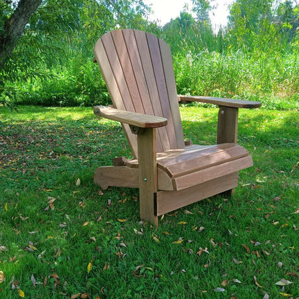Best Adirondack Chair Co. Solid Wood Royal Upright Folding Adirondack Chair