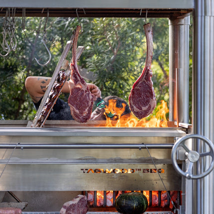 Tagwood BBQ 02SS Argentine Santa Maria Wood Fire & Charcoal Gaucho Grill all Stainless Steel PRE-ORDER