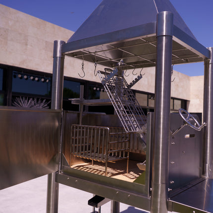 Tagwood BBQ 02SS Argentine Santa Maria Wood Fire & Charcoal Gaucho Grill all Stainless Steel PRE-ORDER