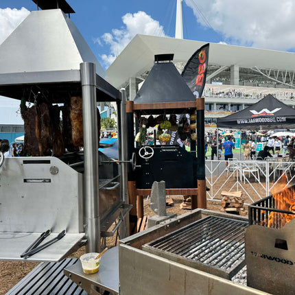 Tagwood BBQ 02SS Argentine Santa Maria Wood Fire & Charcoal Gaucho Grill all Stainless Steel PRE-ORDER