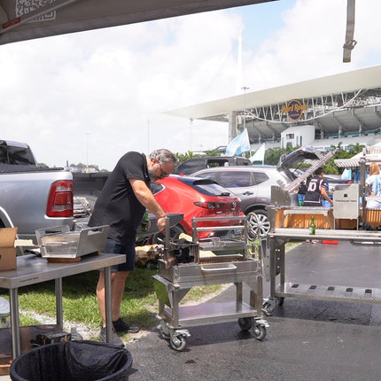 Tagwood BBQ 03SSMINI Argentine Santa Maria Wood Fire & Charcoal Gaucho Grill