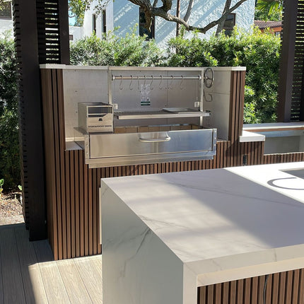 Tagwood BBQ 05SS Santa Maria Argentine Wood Fire & Charcoal Gaucho Built in Grill