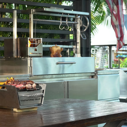 Tagwood BBQ 05SS Santa Maria Argentine Wood Fire & Charcoal Gaucho Built in Grill