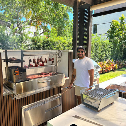 Tagwood BBQ 05SS Santa Maria Argentine Wood Fire & Charcoal Gaucho Built in Grill