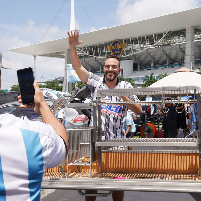 Tagwood BBQ 06SS Argentine Santa Maria Wood Fire & Charcoal Gaucho Grill