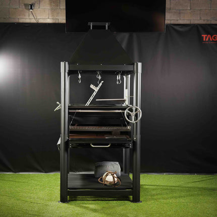 Tagwood BBQ 12SI Argentine Santa Maria Wood Fire & Charcoal Gaucho Grill