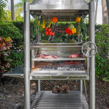 Tagwood BBQ 12SS Argentine Santa Maria Wood Fire & Charcoal Gaucho Grill