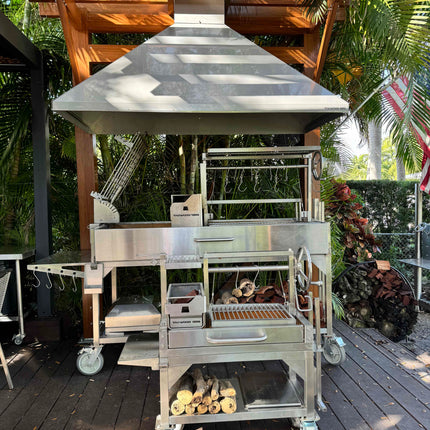 Tagwood BBQ 03SSMINI Argentine Santa Maria Wood Fire & Charcoal Gaucho Grill