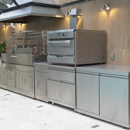 Tagwood BBQ 28SS Argentine Santa Maria Wood Fire & Charcoal Gaucho Built in Grill