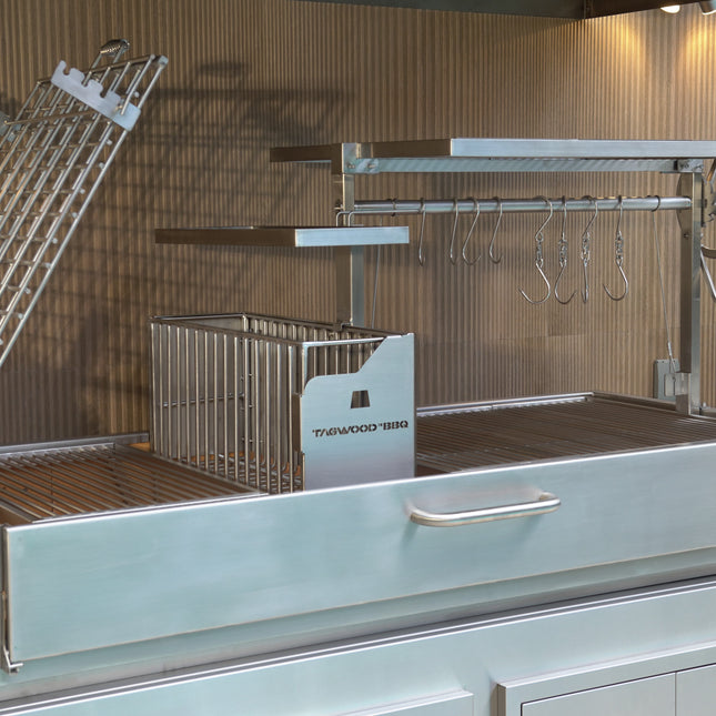 Tagwood BBQ 28SS Argentine Santa Maria Wood Fire & Charcoal Gaucho Built in Grill