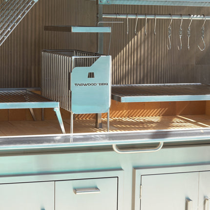 Tagwood BBQ 28SS Argentine Santa Maria Wood Fire & Charcoal Gaucho Built in Grill