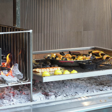 Tagwood BBQ 28SS Argentine Santa Maria Wood Fire & Charcoal Gaucho Built in Grill