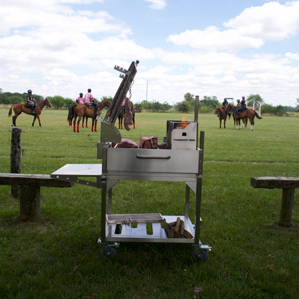 Tagwood BBQ 33SS Argentine Clamp Grill with firebox