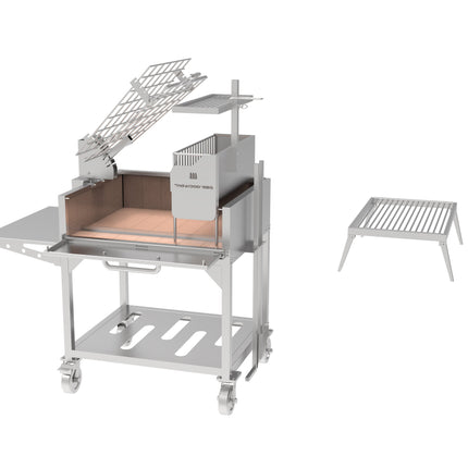 Tagwood BBQ 33SS Argentine Clamp Grill with firebox