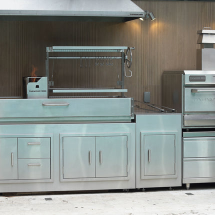 Tagwood BBQ 28SS Argentine Santa Maria Wood Fire & Charcoal Gaucho Built in Grill