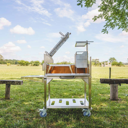 Tagwood BBQ 33SS Argentine Clamp Grill with firebox