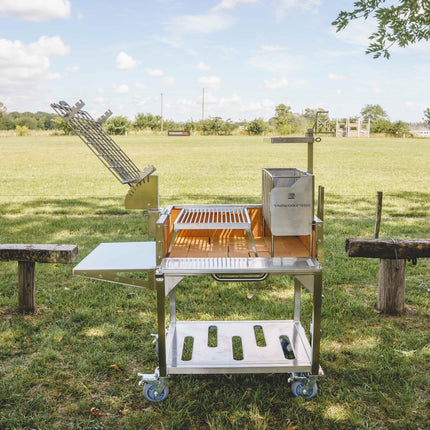 Tagwood BBQ 33SS Argentine Clamp Grill with firebox