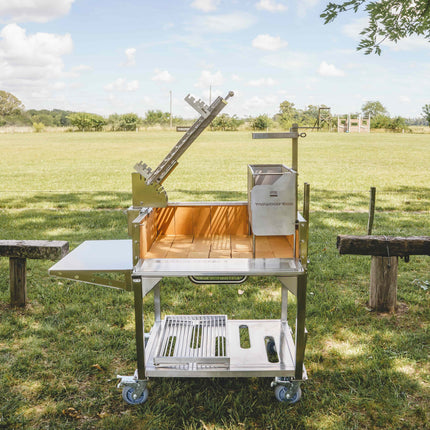 Tagwood BBQ 33SS Argentine Clamp Grill with firebox