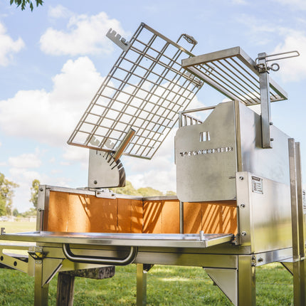 Tagwood BBQ 33SS Argentine Clamp Grill with firebox