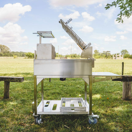 Tagwood BBQ 33SS Argentine Clamp Grill with firebox