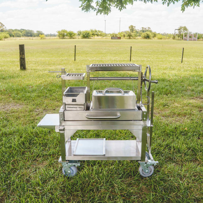 Tagwood BBQ 03SSMINI Argentine Santa Maria Wood Fire & Charcoal Gaucho Grill