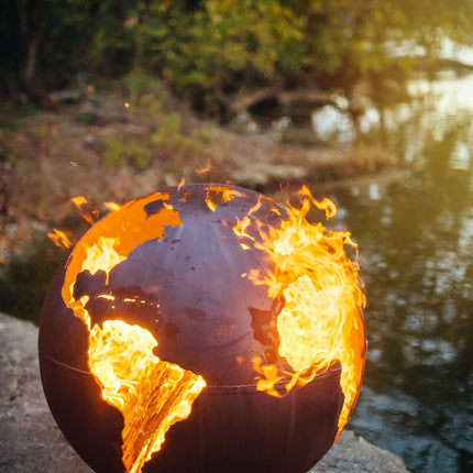 Fire Pit Art Third Rock Fire Pit: Wood, Gas, or Propane Options