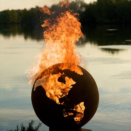 Fire Pit Art Third Rock Fire Pit: Wood, Gas, or Propane Options