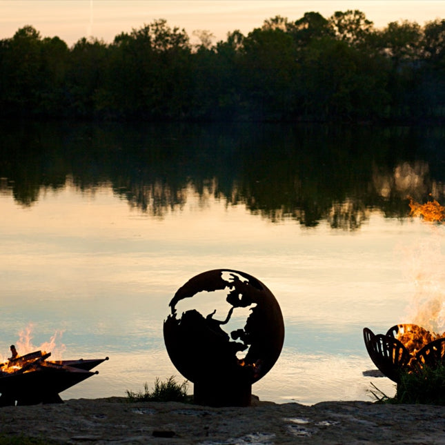 Fire Pit Art Third Rock Fire Pit: Wood, Gas, or Propane Options