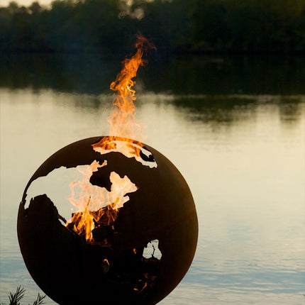 Fire Pit Art Third Rock Fire Pit: Wood, Gas, or Propane Options