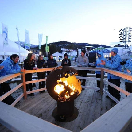 Fire Pit Art Third Rock Fire Pit: Wood, Gas, or Propane Options