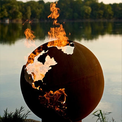 Fire Pit Art Third Rock Fire Pit: Wood, Gas, or Propane Options