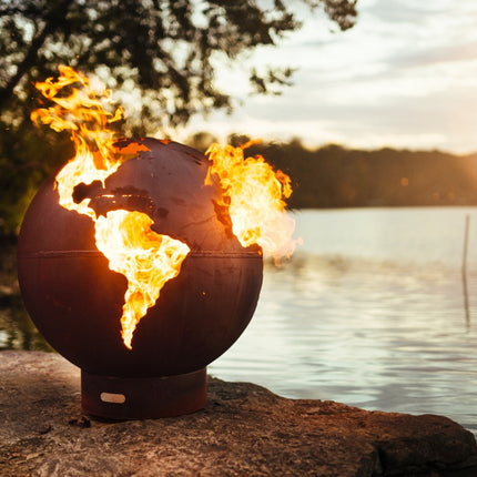 Fire Pit Art Third Rock Fire Pit: Wood, Gas, or Propane Options