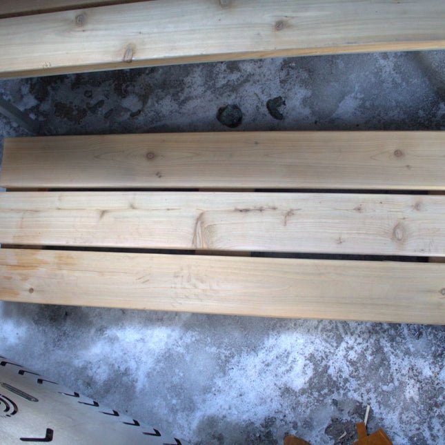 North Shore Sauna Cedar Flooring for Sauna Tent