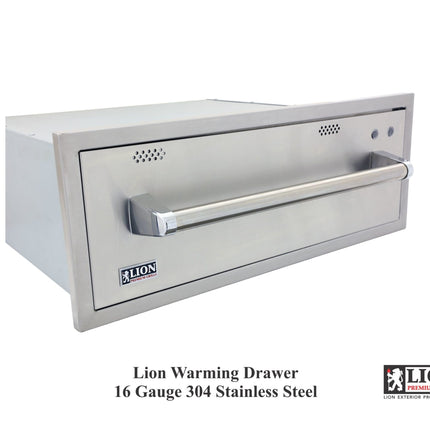 Lion Premium Grills 30-Inch Built-In Electric 120V Warming Drawer