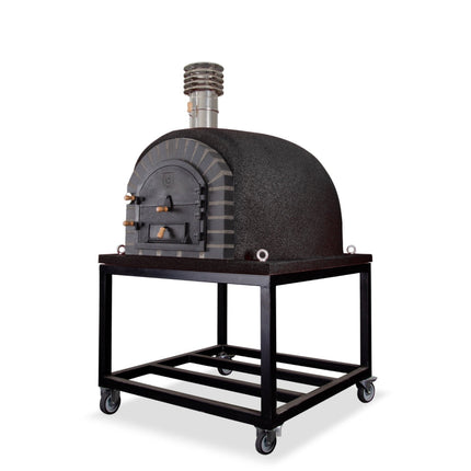 Traditional Wood Fired Brick Pizza Oven - Modern Royal w/Portable Steel Base