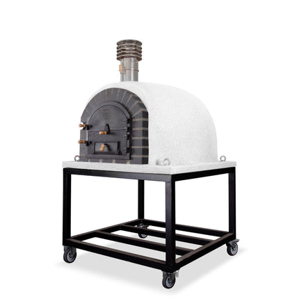Traditional Wood Fired Brick Pizza Oven - Modern Royal w/Portable Steel Base