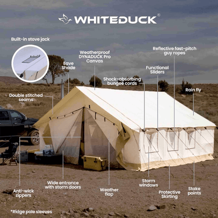 White Duck Outdoors Alpha Wall Tent | Various Sizes