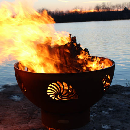 Fire Pit Art Beachcomber Fire Pit: Wood, Gas, or Propane Options