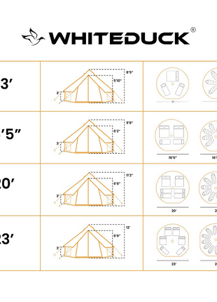 White Duck Outdoors 20' Avalon Bell Tent