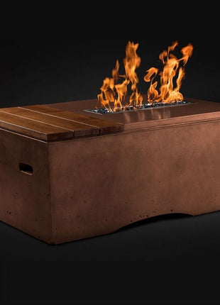 Slick Rock Concrete KOF48 Oasis Series 48-Inch Rectangle Fire Table