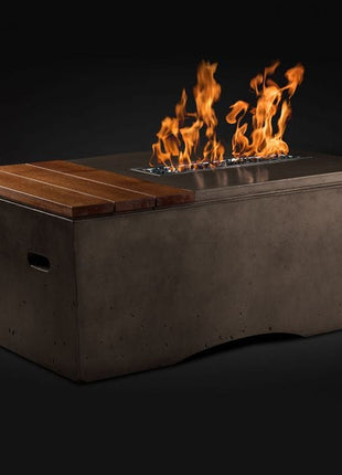 Slick Rock Concrete KOF48 Oasis Series 48-Inch Rectangle Fire Table