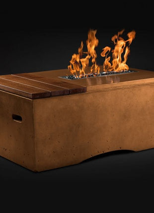 Slick Rock Concrete KOF48 Oasis Series 48-Inch Rectangle Fire Table