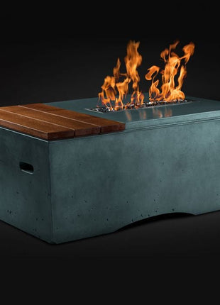 Slick Rock Concrete KOF48 Oasis Series 48-Inch Rectangle Fire Table
