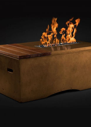 Slick Rock Concrete KOF48 Oasis Series 48-Inch Rectangle Fire Table
