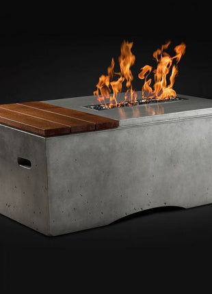 Slick Rock Concrete KOF48 Oasis Series 48-Inch Rectangle Fire Table